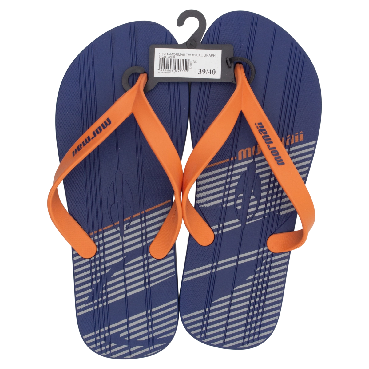 Sandália Azul E Laranja Tropical Graphics Mormaii N 39/40