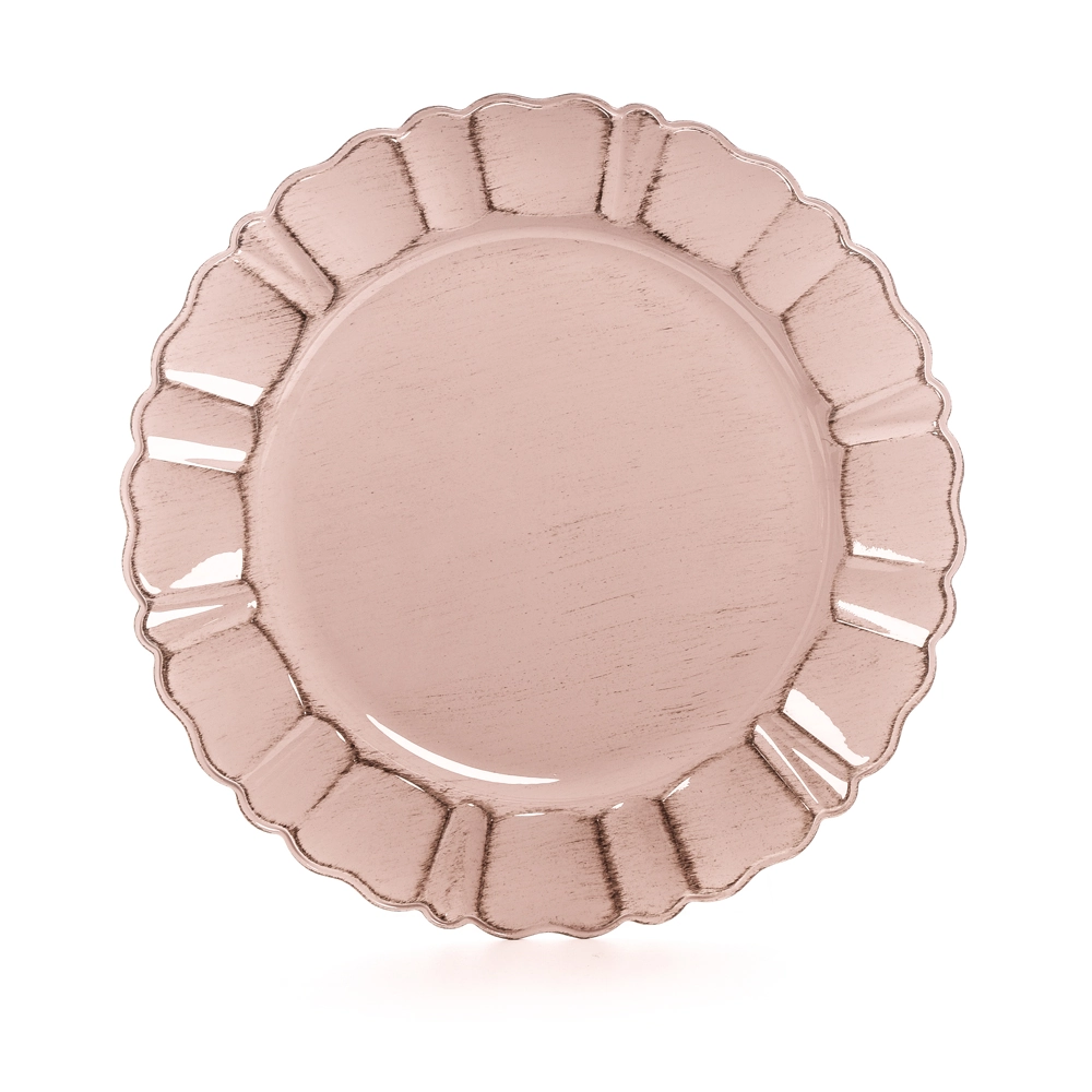 Sousplat Cromus Borda Ornamentada Rsa Pascoa