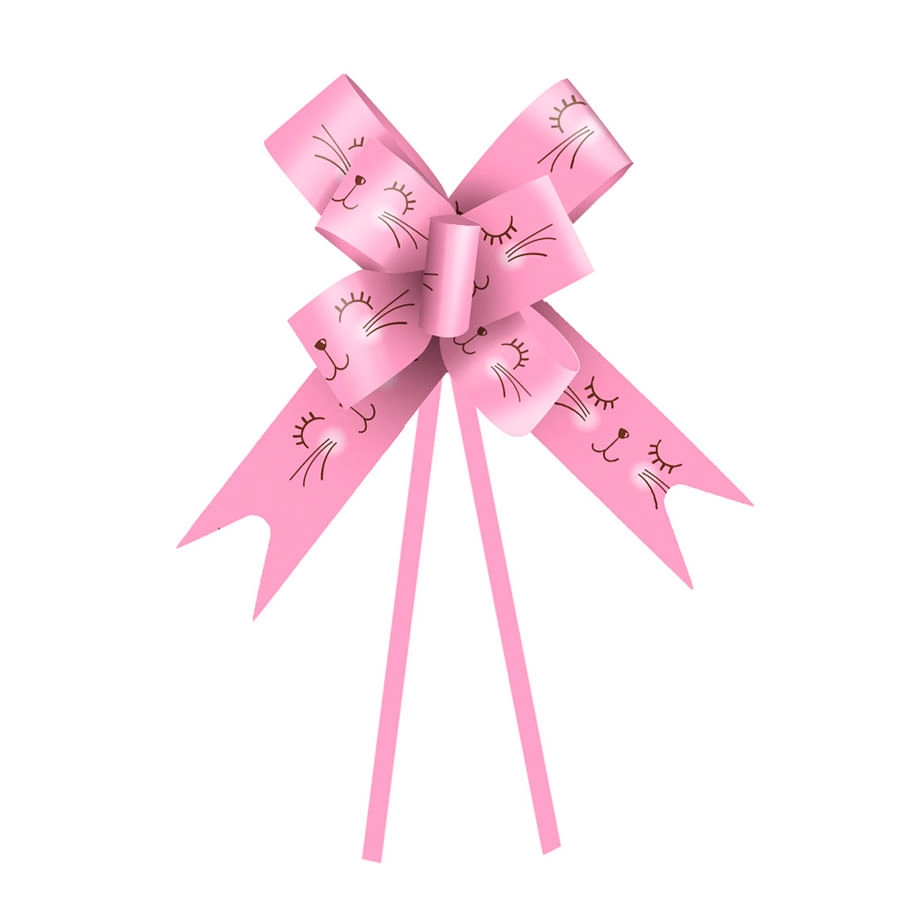 Laco Pronto Carinha Coelho Rosa Claro 18mm C.10 Cromus