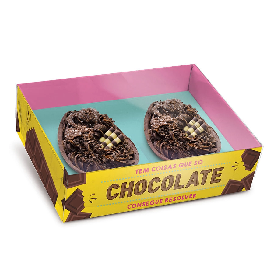 Cx P/2 Meio Ovos Pract Doce Choc Sort 50g C6 Un Cromus