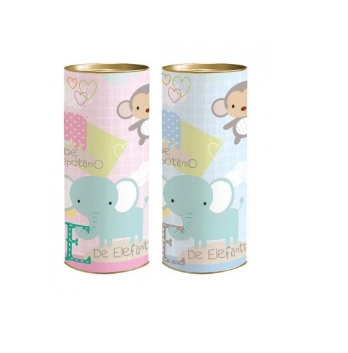 Lata P/presente Cromus 29,5x11,5cm Abc Baby C/1 Un