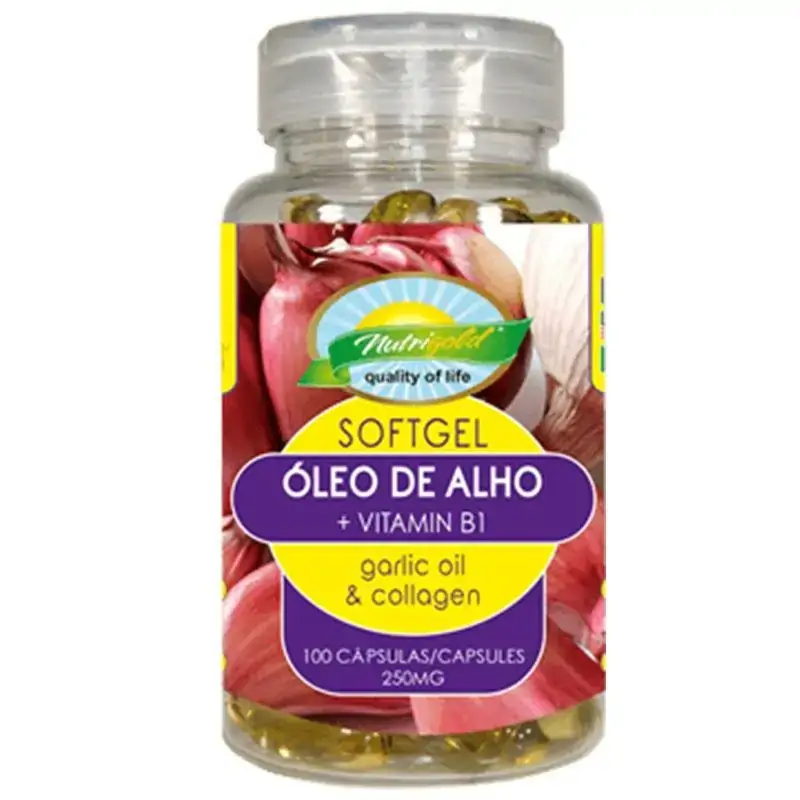 óleo De Alho Vitamina B1 100 Cápsulas 250mg Nutrigold