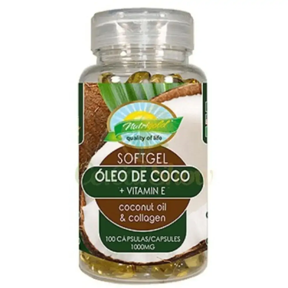 Oleo De Coco Vitamina E 1000mg 100caps Nutrigold