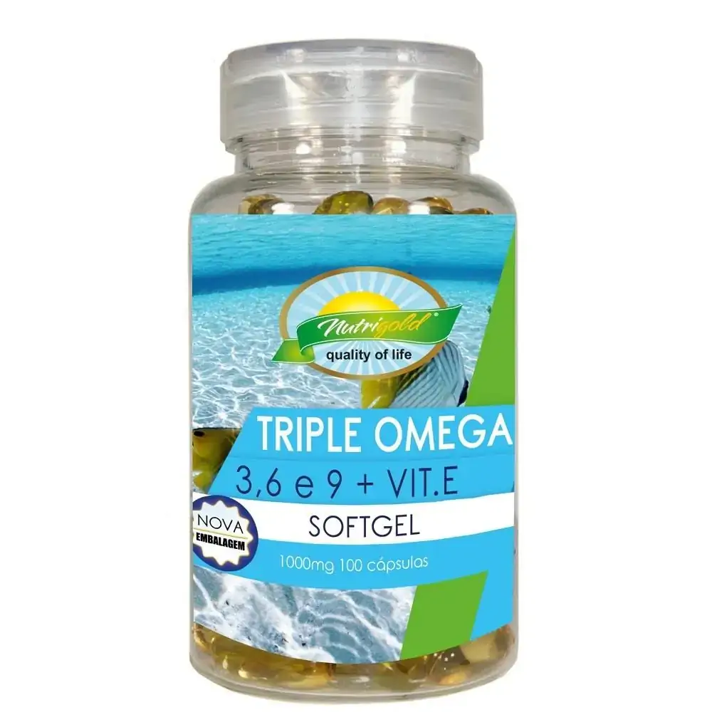 Triple Omega 3, 6 E 9 1000mg 100 Cápsulas Nutrigold