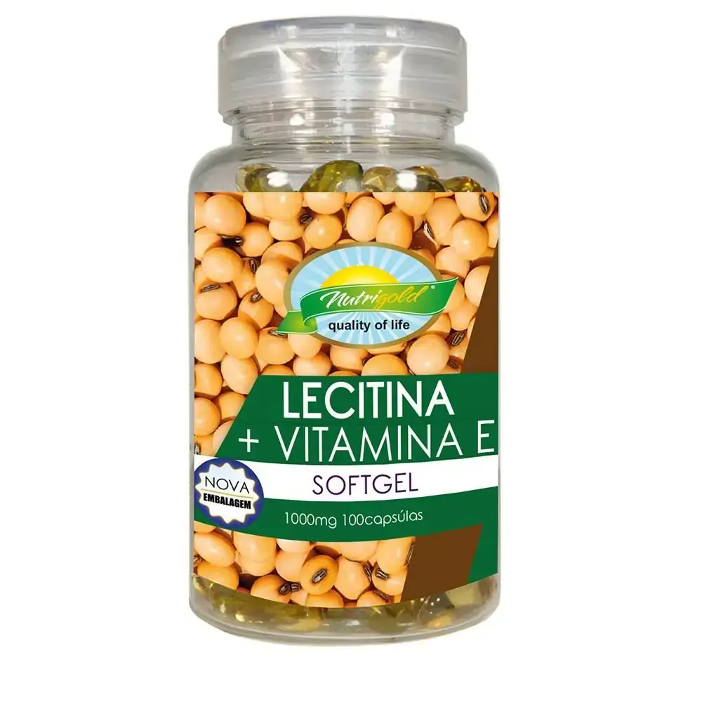 Lecitina De Soja Vitamina E 1000mg 100 Cápsulas Nutrigold