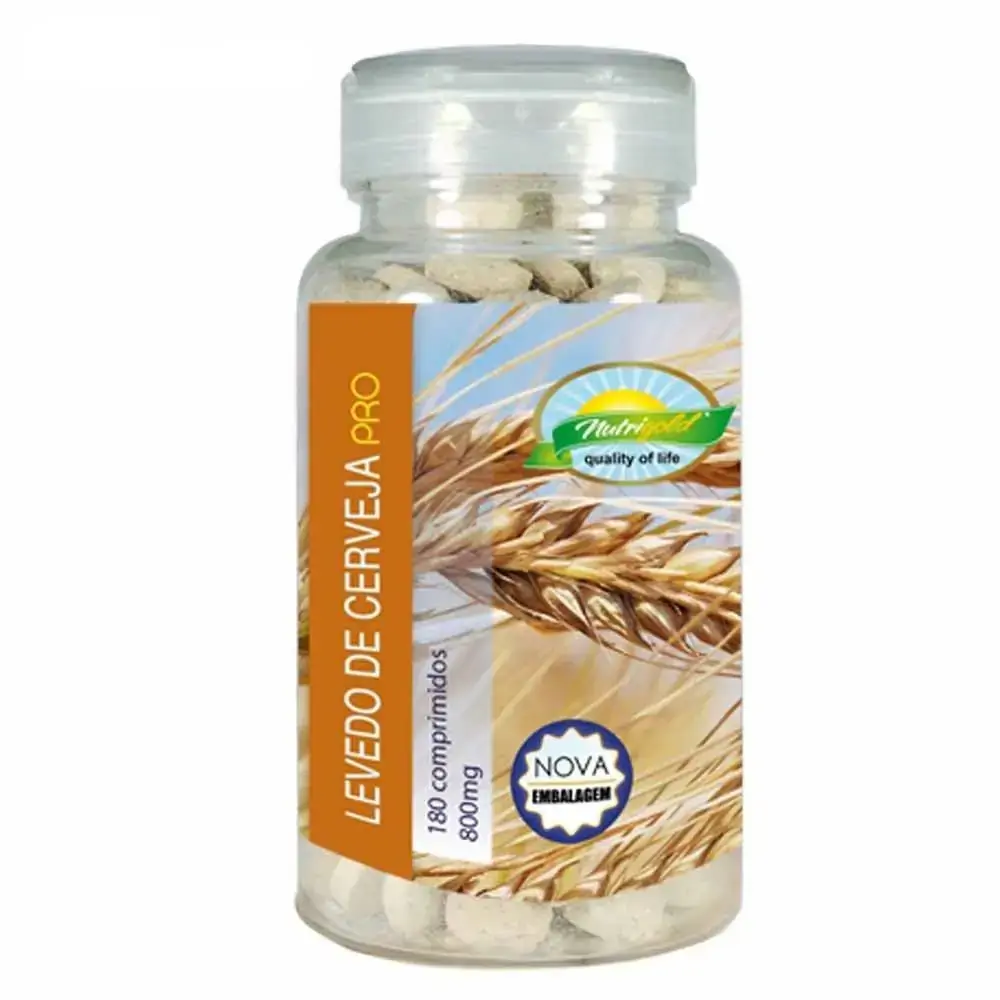 Levedo De Cerveja Pró 800mg 180 Cápsulas Nutrigold