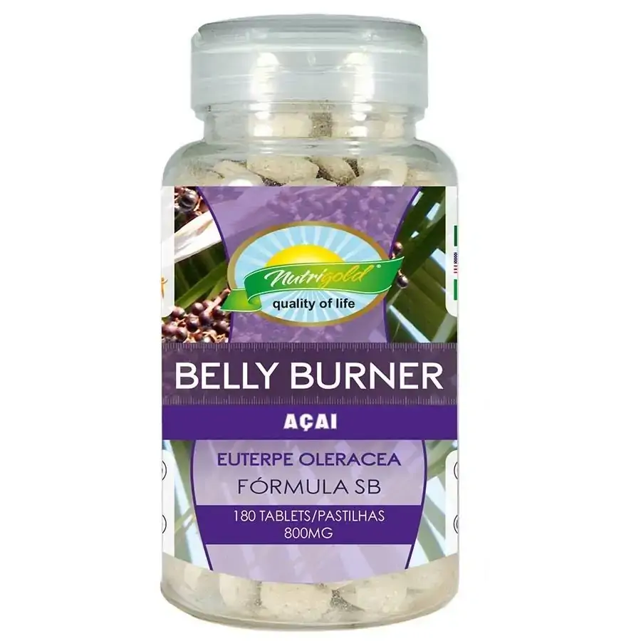 Belly Burner Açai 800mg 180 Comprimidos Nutrigold