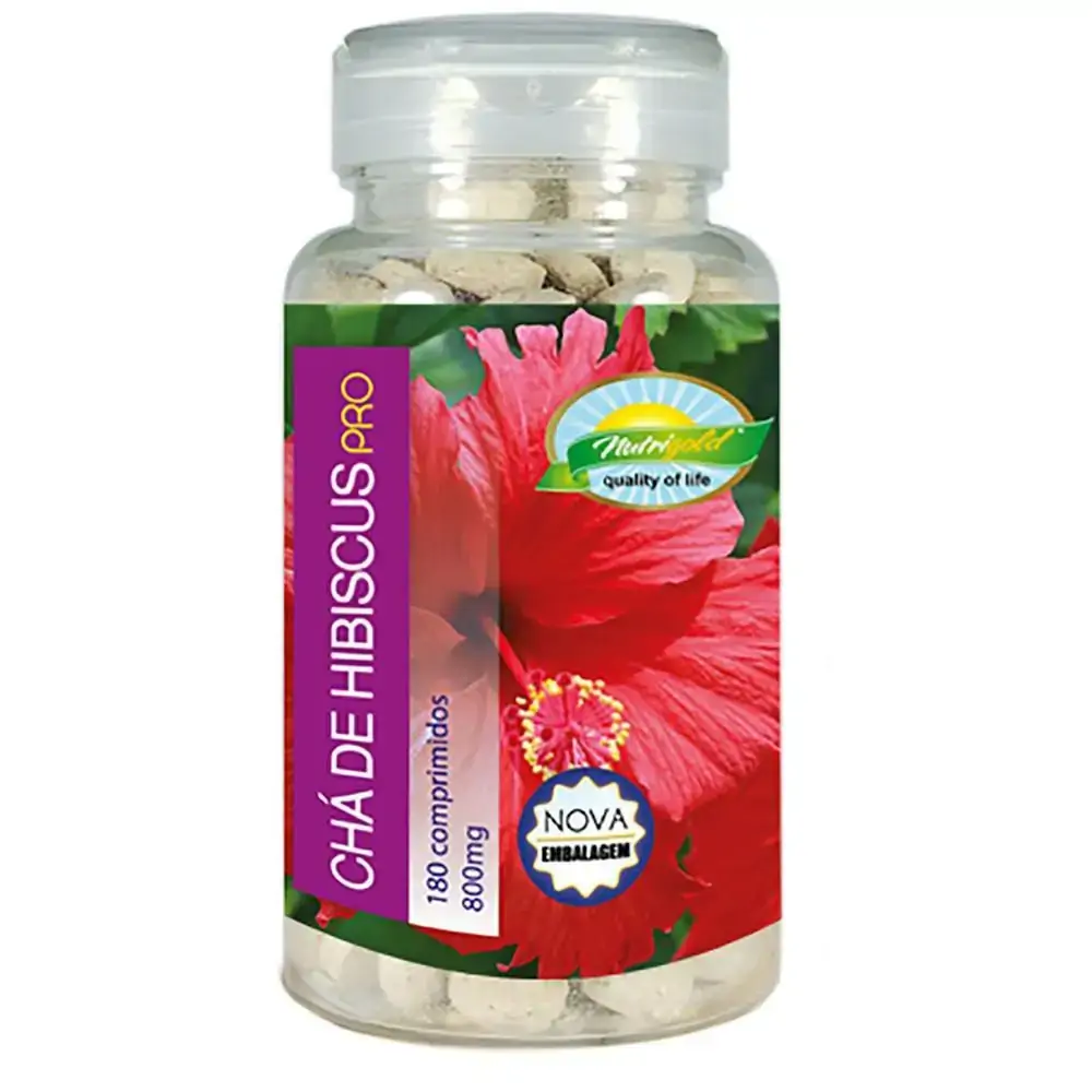 Chá De Hibiscus Pro 180 Comprimidos Nutrigold
