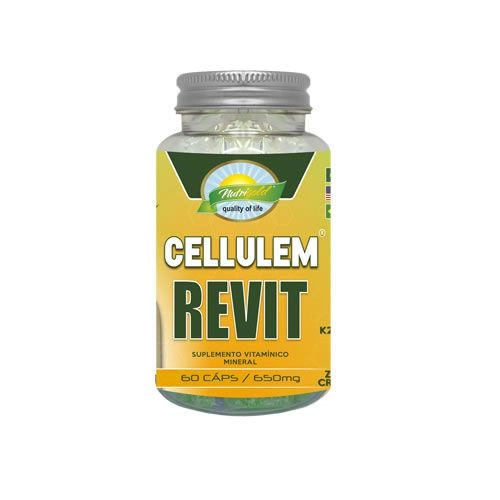 Cellulem Revit Cellulem Pro 32 Seca Barriga 60 Cápsulas Nutri Gold