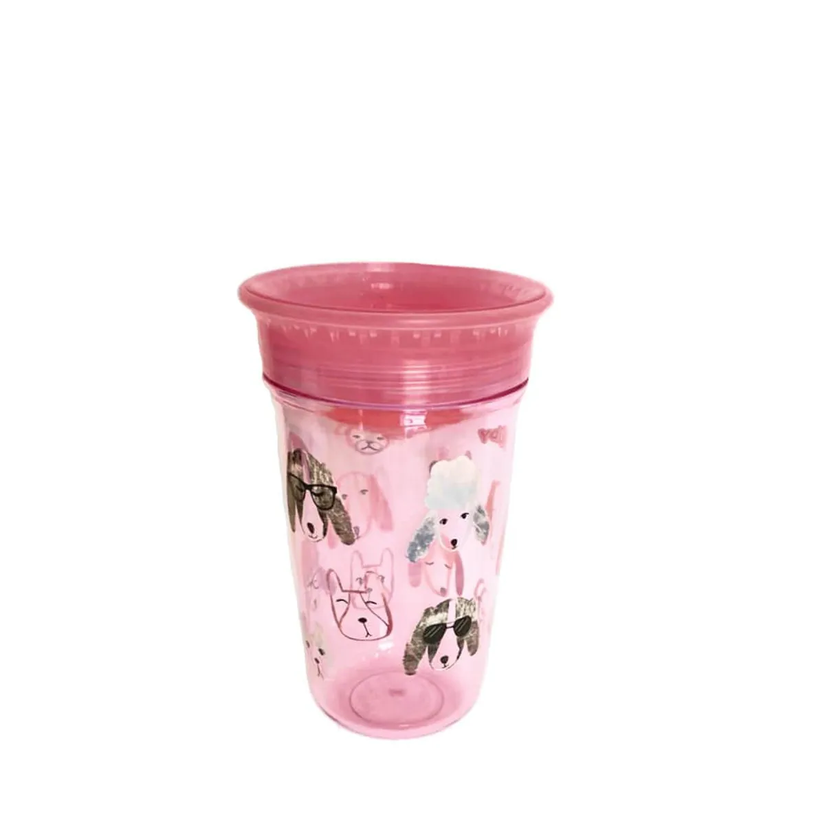 Copo Tritan 360º Rosa Cachorro 300ml - Nûby