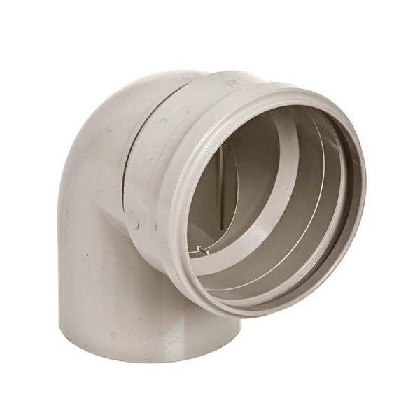 Joelho 90° de Transição Circular PVC para Esgoto 88x100mm ou 3.1/2"x4" Tigre