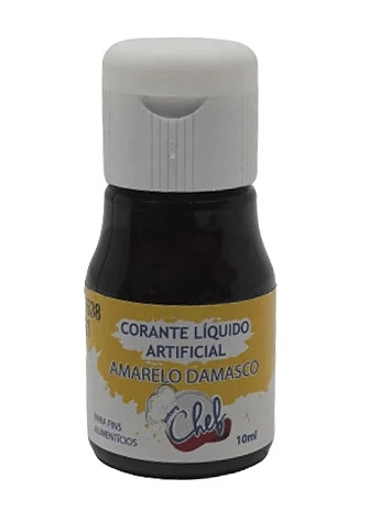 Corante Liquido Amarelo Damasco Iceberg Chef 12x