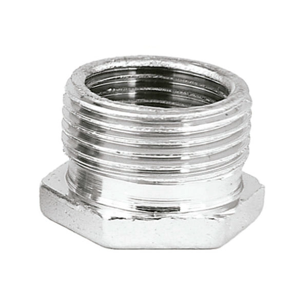 Bucha de Redução Curta Latão Roscável 25x20mm ou 3/4"x1/2" Romar
