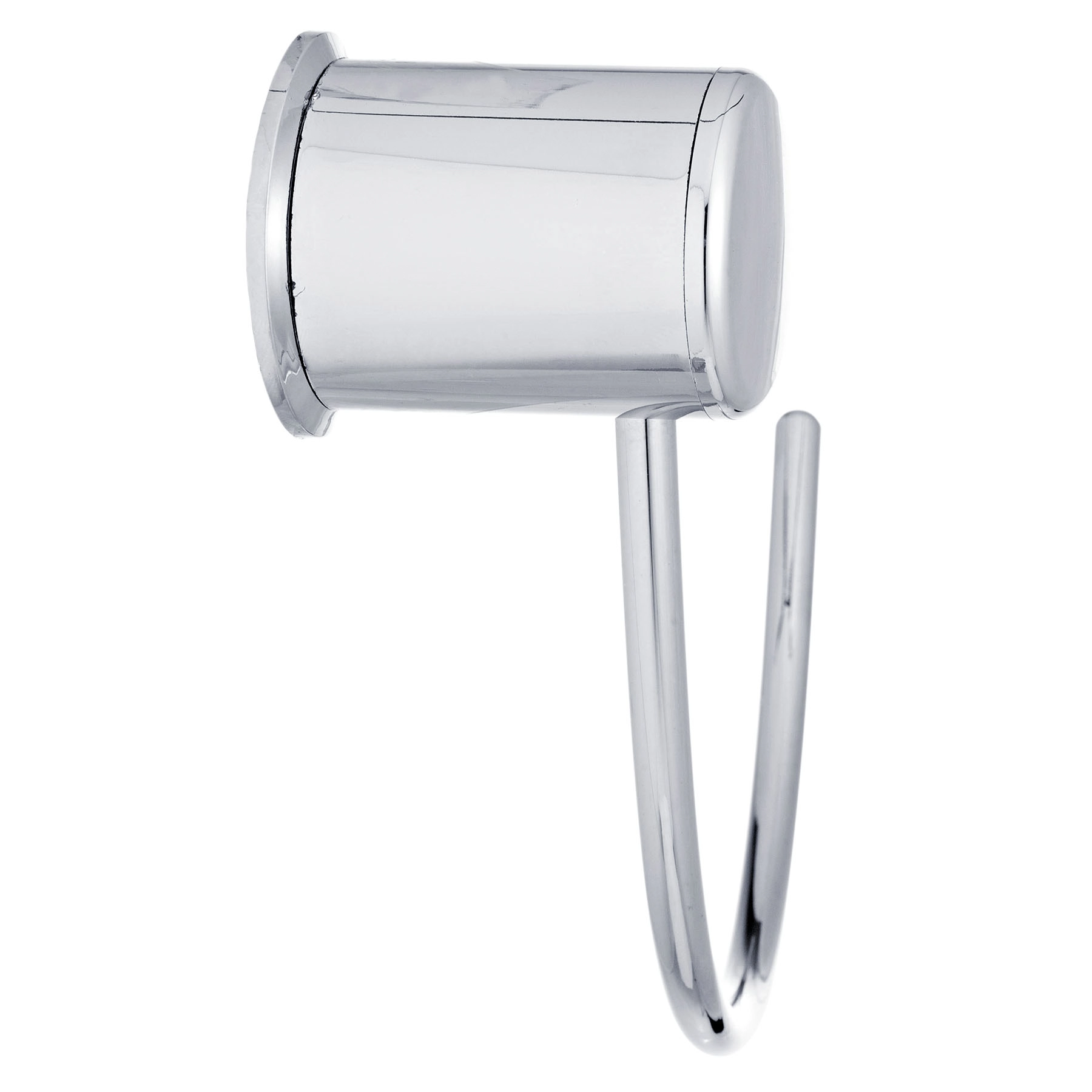 Porta Toalha Rosto Metal e Plástico Argola Fit Romar