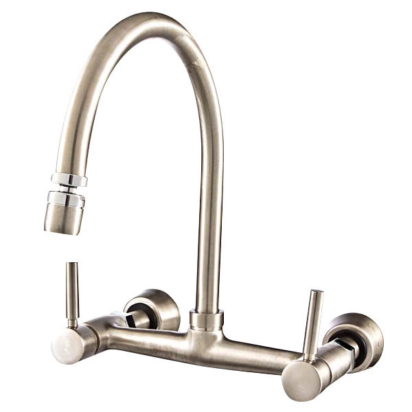 Torneira Misturador para Parede de Cozinha Bica Alta Cromada Agile Inox Romar