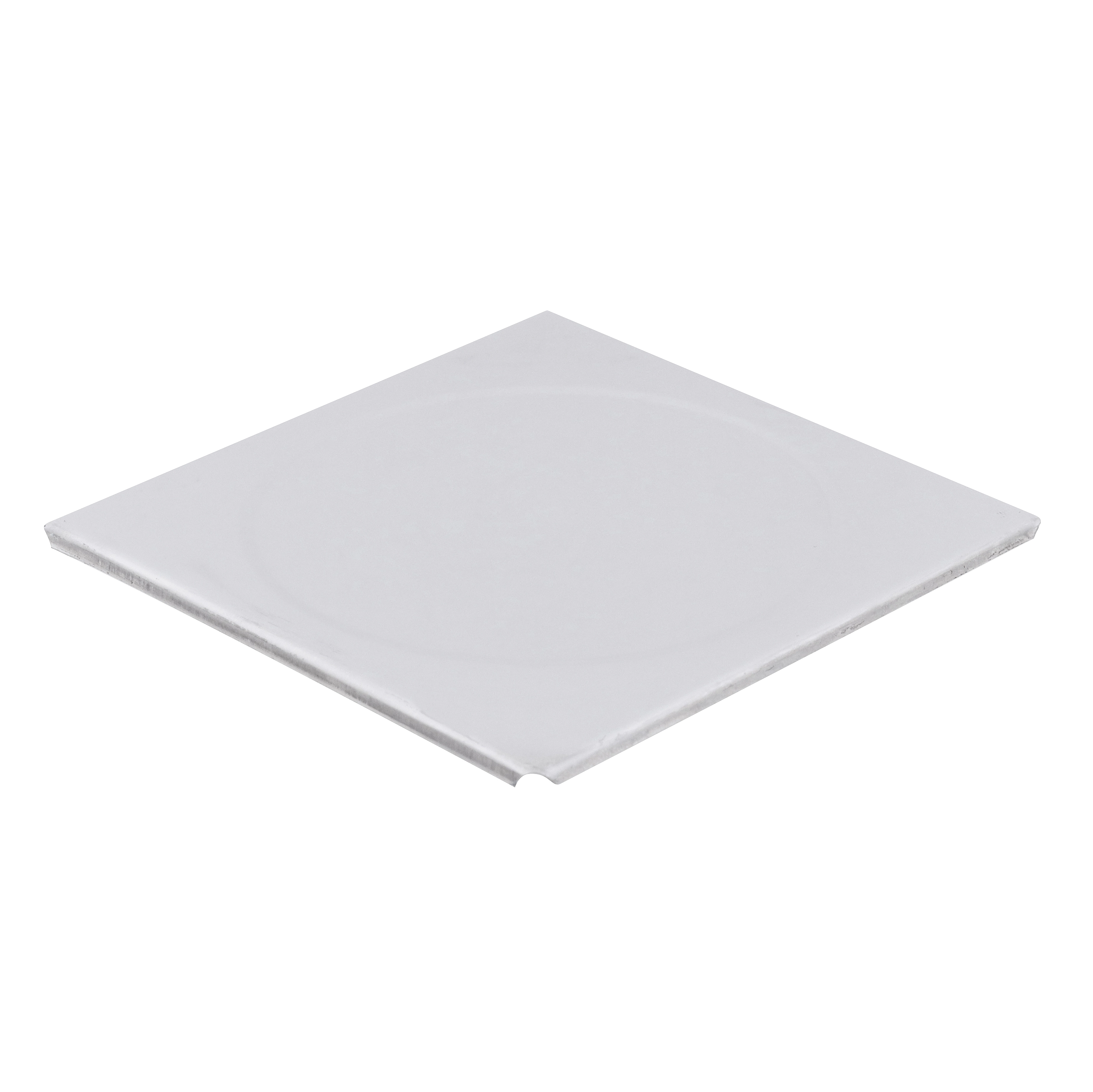 Tampa Cega Quadrada Grande Aço Inox 15cm Equation