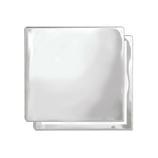 Tampa Cega Quadrada Pequena Aço Inox 10cm Equation