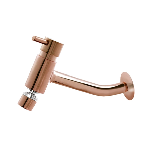Torneira para Parede de Cozinha Bica Reta Bello Rose Gold Romar