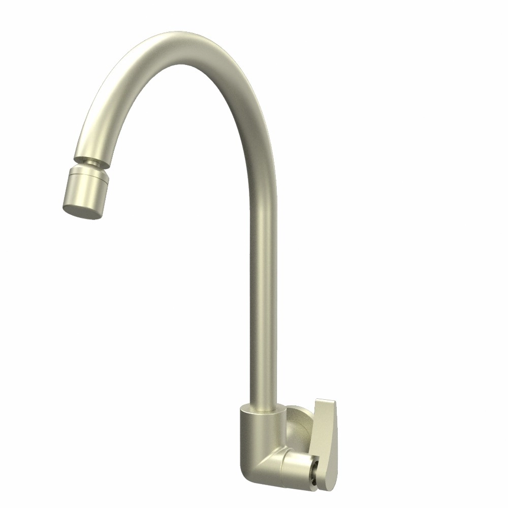 Torneira para Parede de Cozinha Bica Alta Inox New Ágile Romar