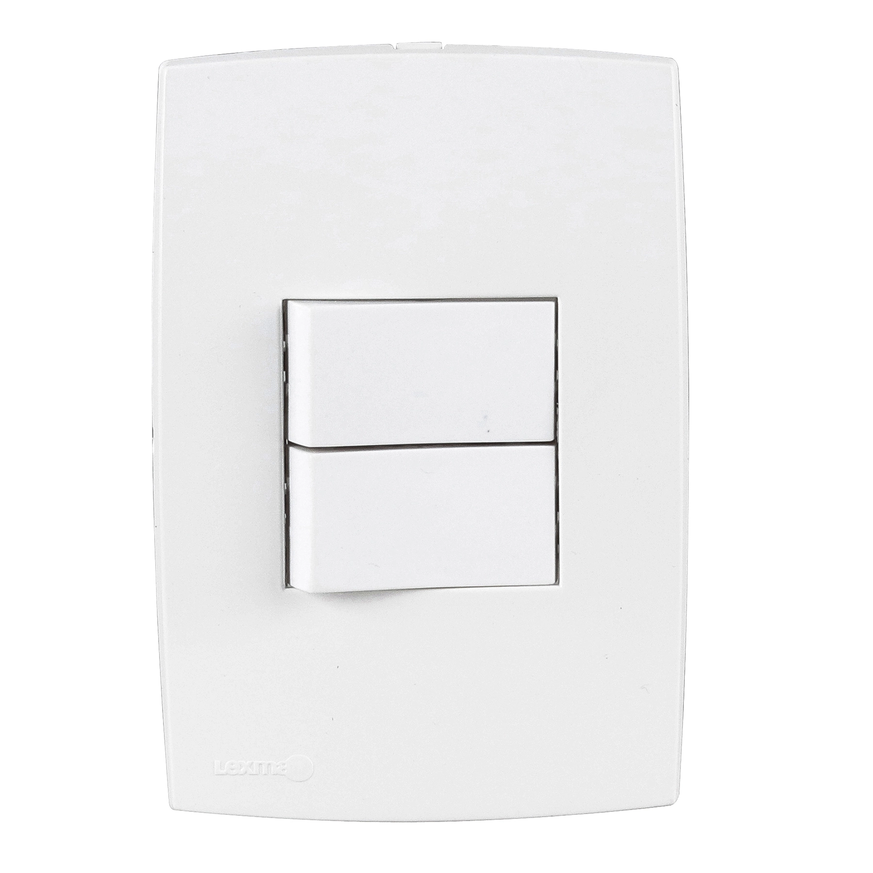 Conjunto de 2 Interruptores Simples Branco Lille Lexman