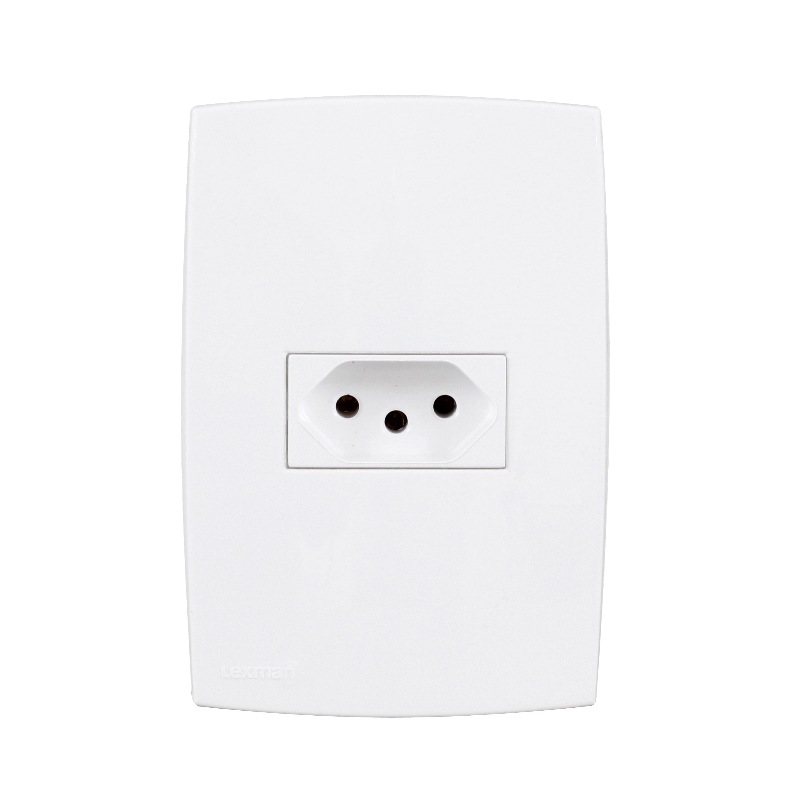 Conjunto de Tomada Energia 10A Branco Lille Lexman