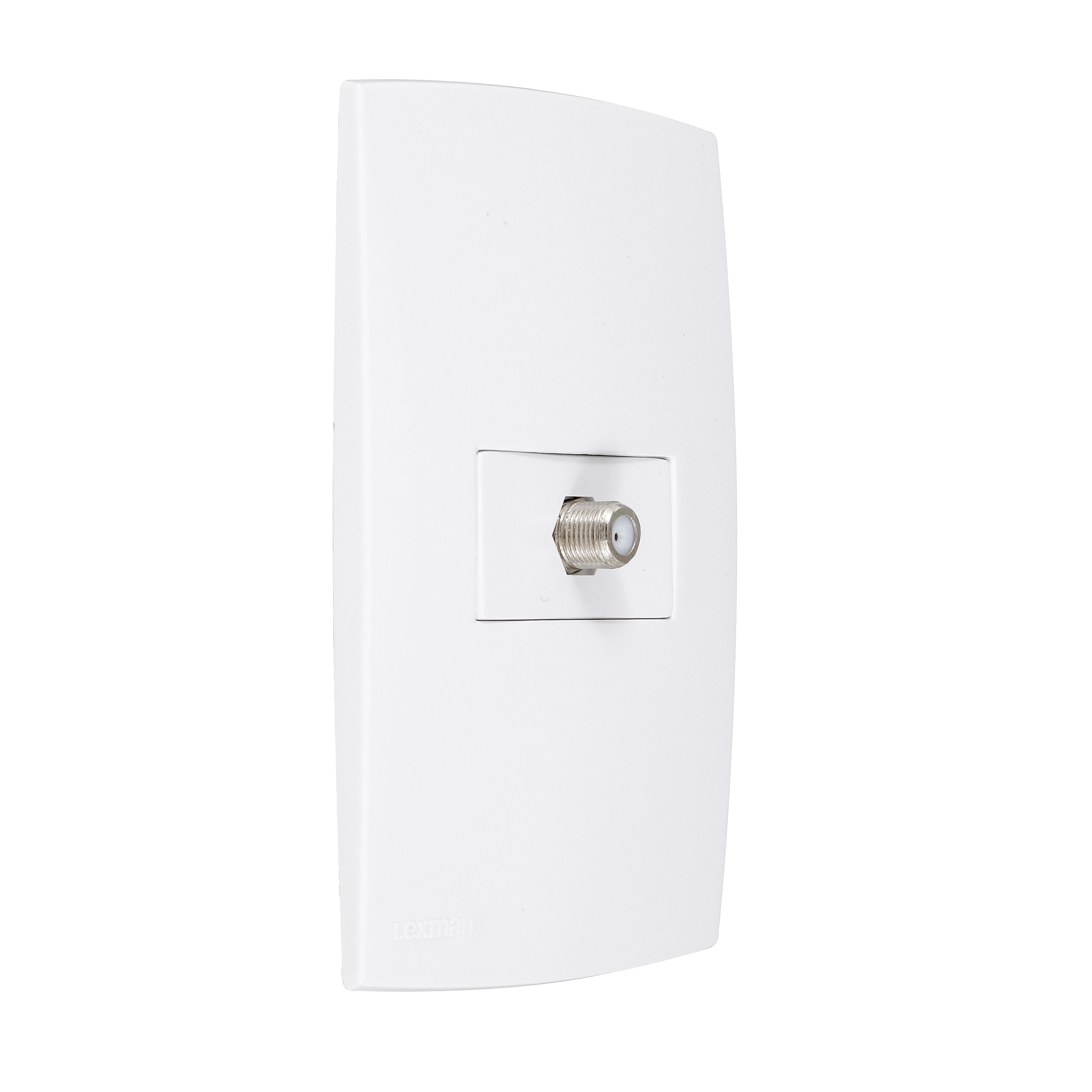 Conjunto de Tomada Antena para TV Branco Lille Lexman