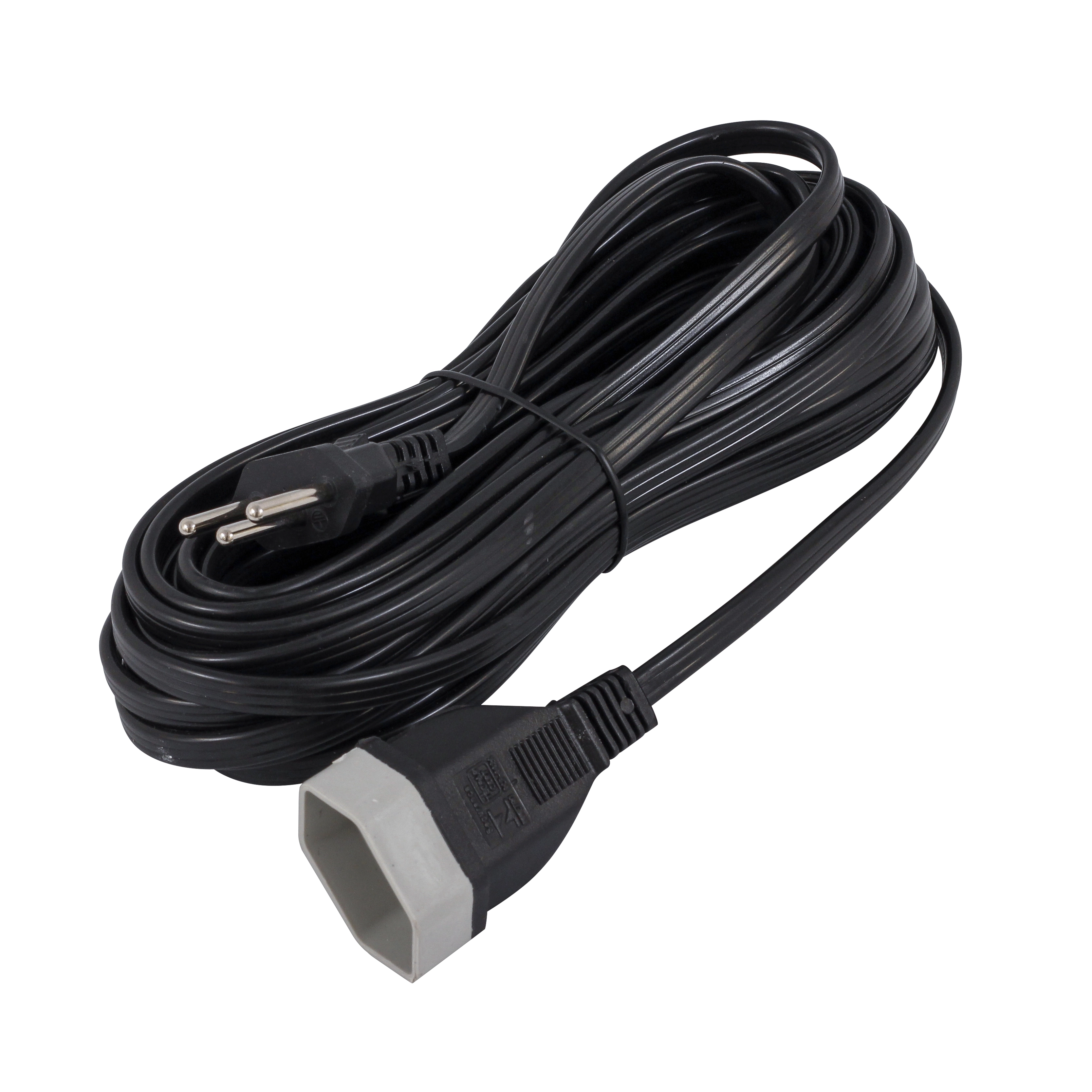 Cordão Prolongador 10 Metros 1 Tomada 10A Preto Lexman