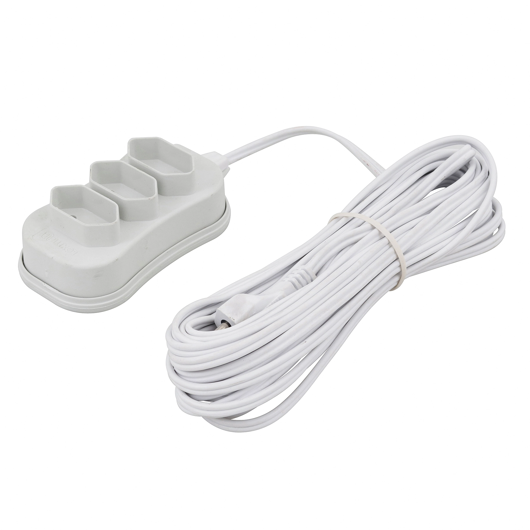 Extensão Elétrica 10 Metros 3 Tomadas 10A Branco Lexman