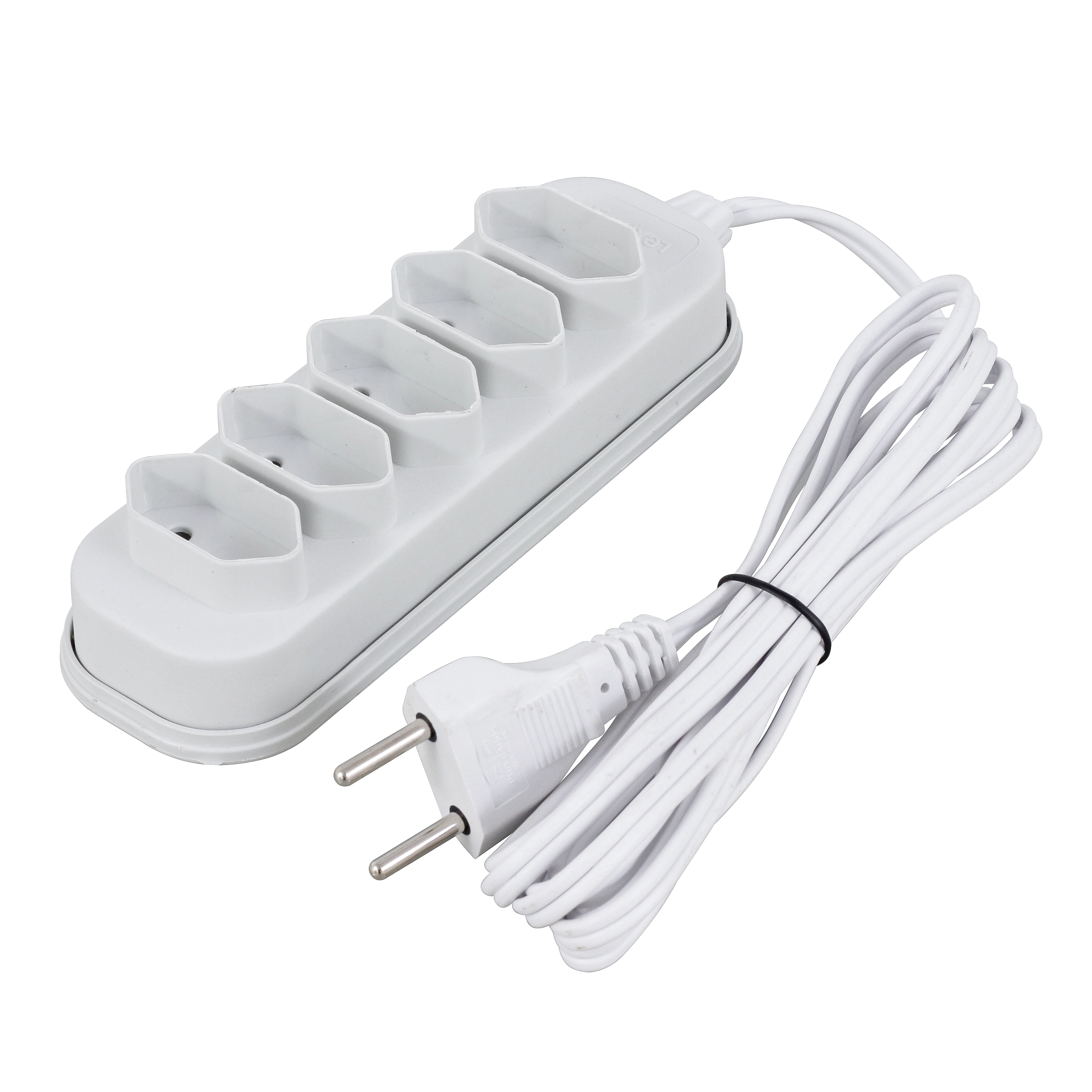 Extensão Elétrica 3 Metros 5 Tomadas 10A Branco Lexman