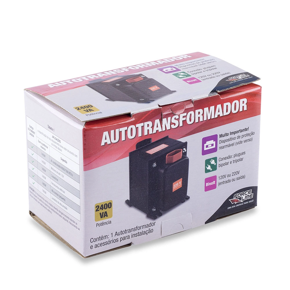 Transformador Forceline 2400va 20a
