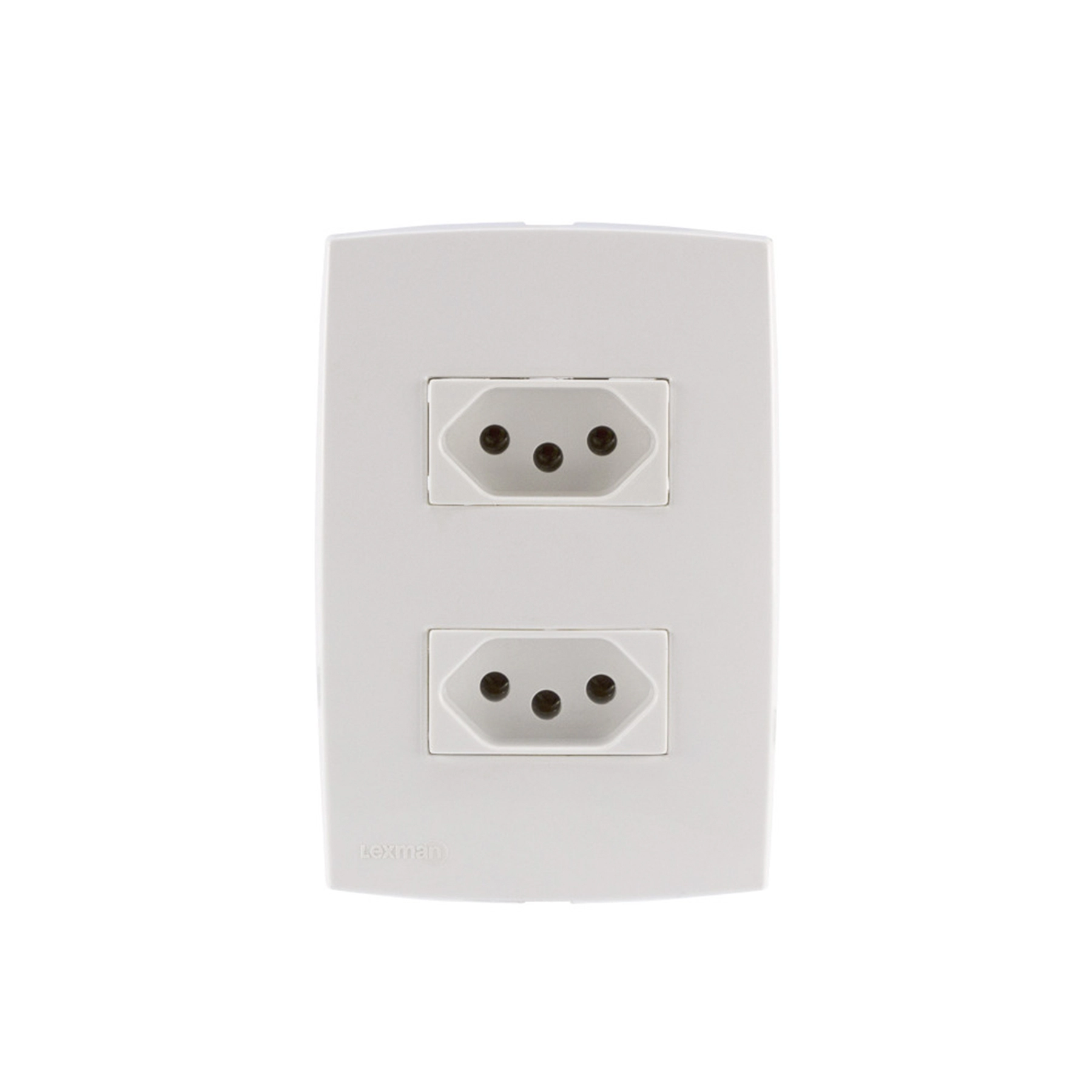 Conjunto de Tomada Dupla Espaçada 2P+T 20A 250V Lexman