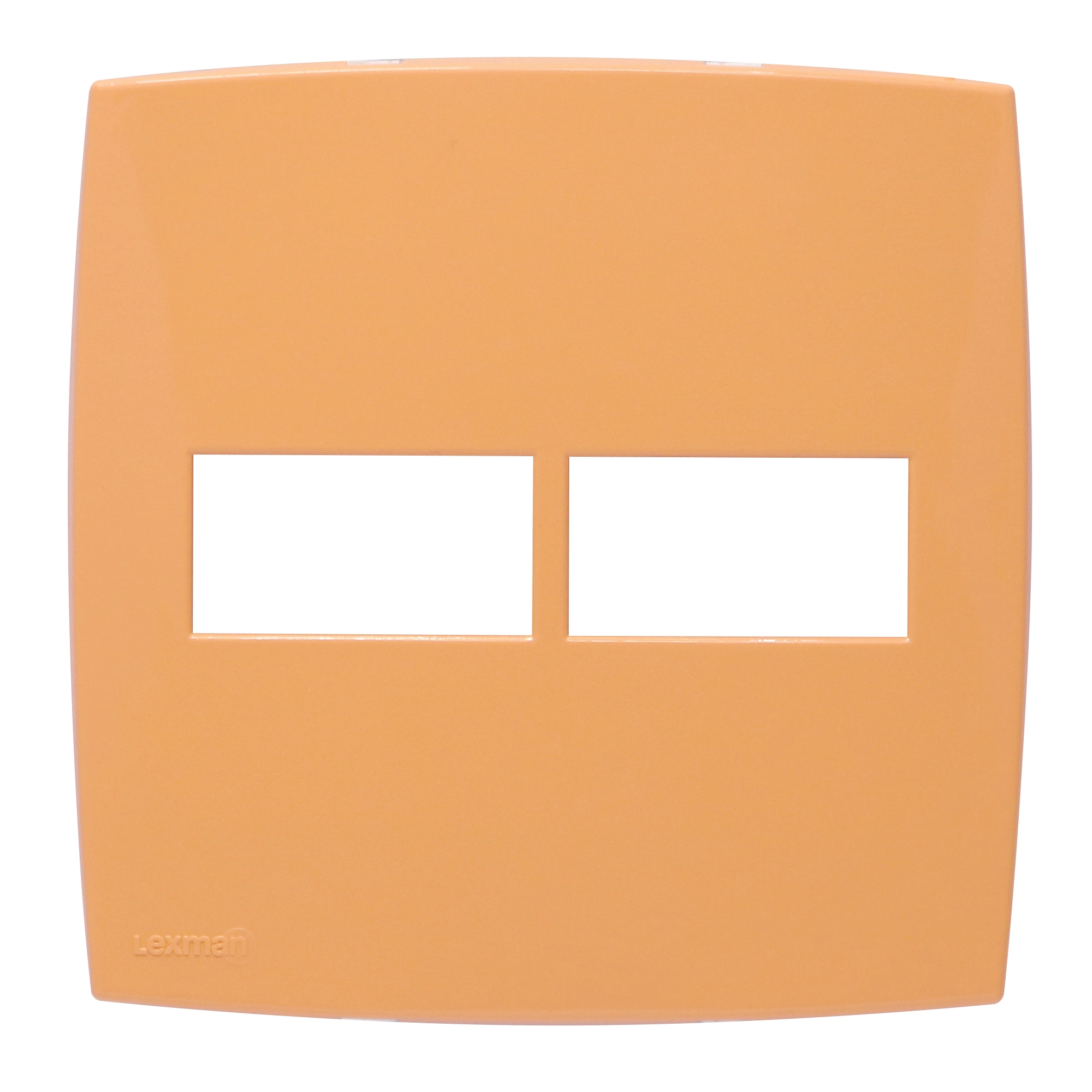Placa com Suporte 4x4 2Módulos Laranja Lille Color Lexman
