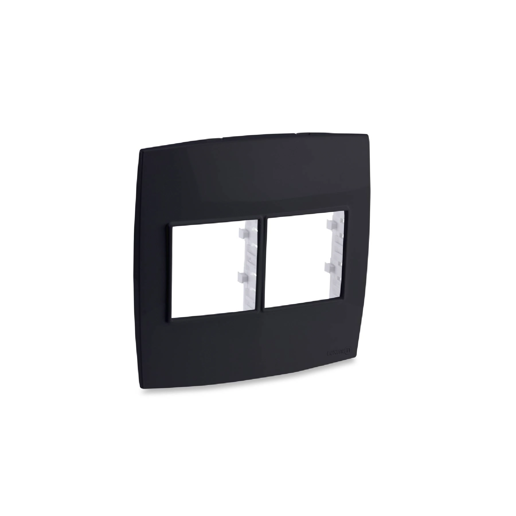 Placa 4X4 4 Posições Preto Lexman