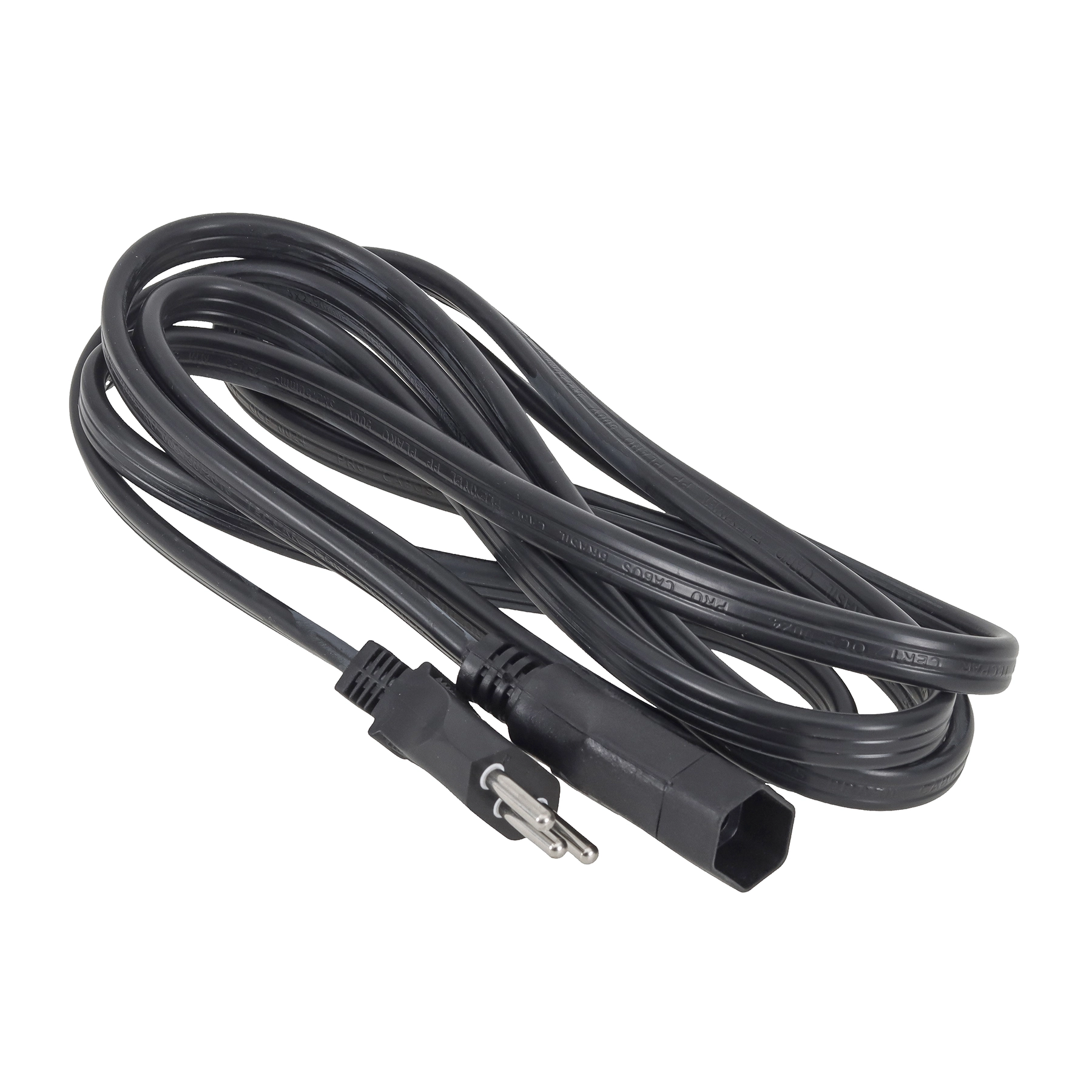 Cordão Prolongador 3 Metros 1 Tomada 20A Preto Force Line Tripolar