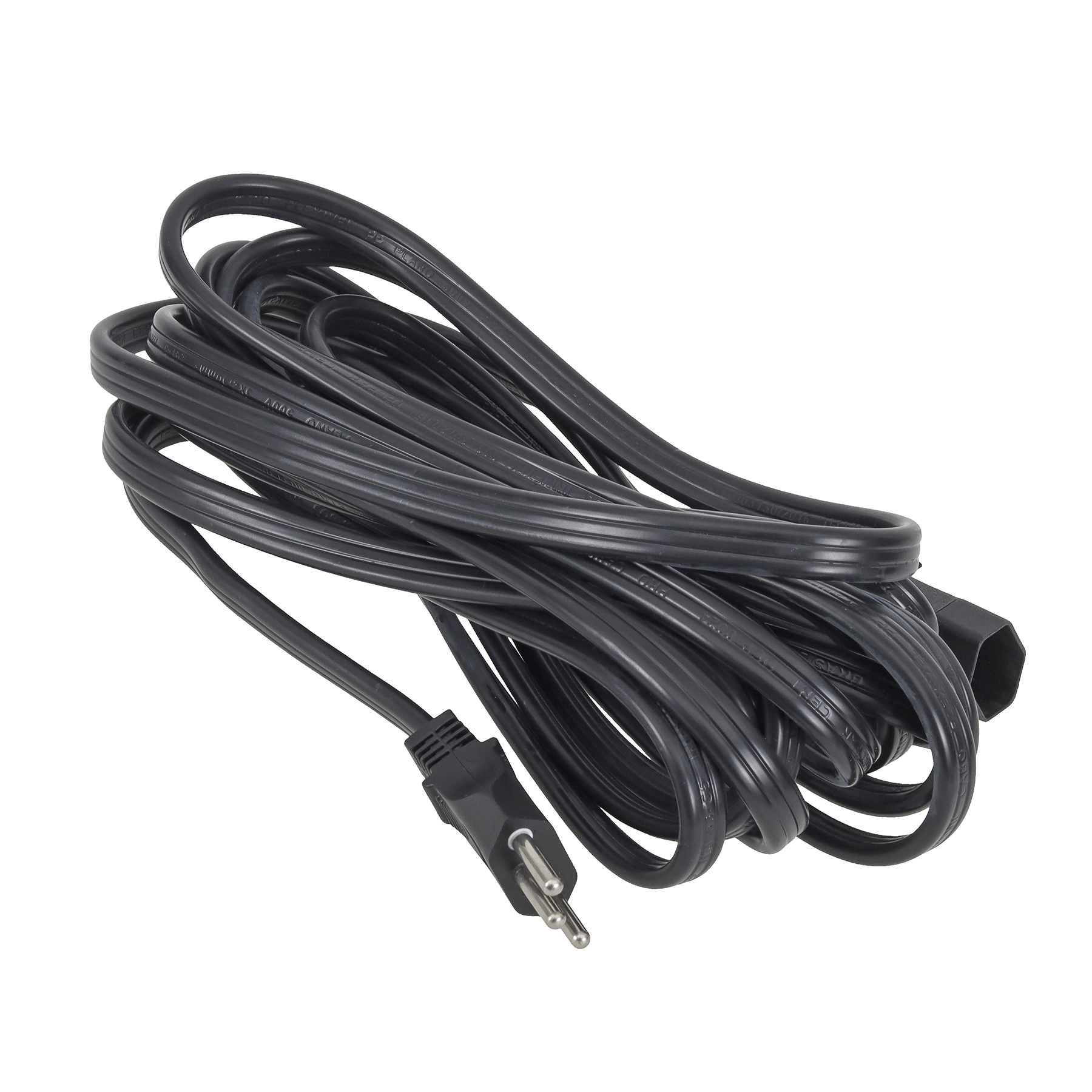 Cordão Prolongador 5 Metros 1 Tomada 20A Preto Force Line Tripolar