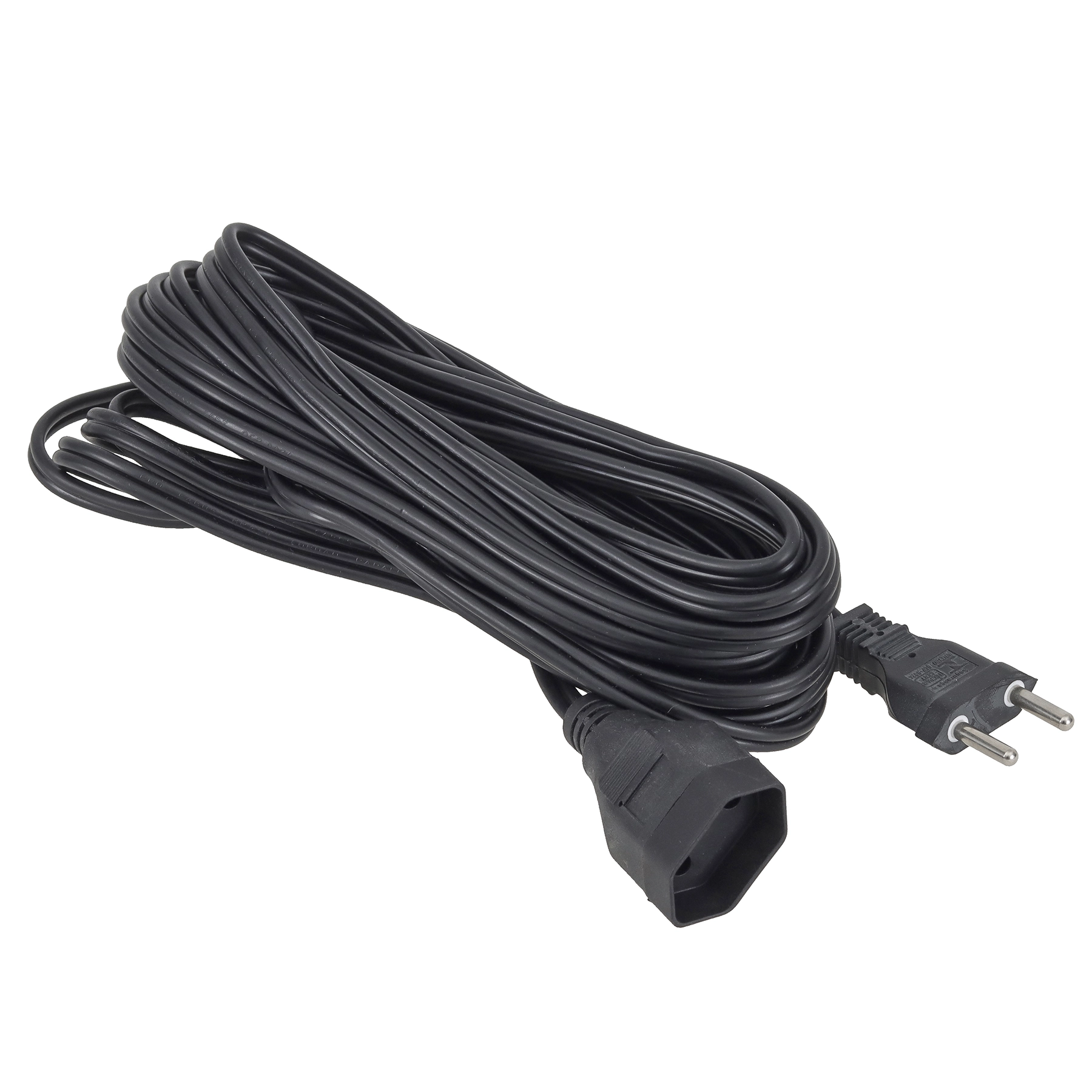 Cordão Prolongador 10 Metros 1 Tomada 20A Preto Force Line Bipolar