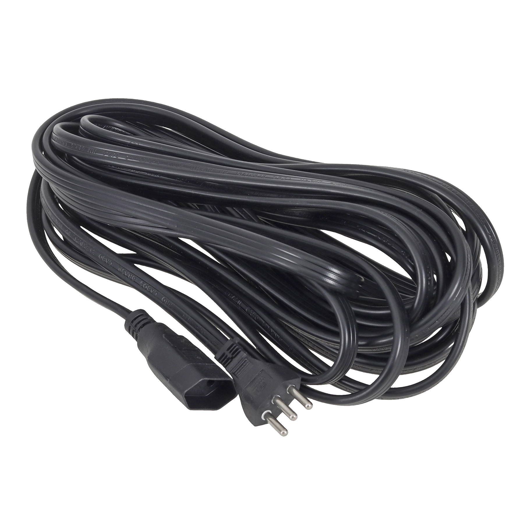 Cordão Prolongador 10 Metros 1 Tomada 20A Preto Force Line Tripolar