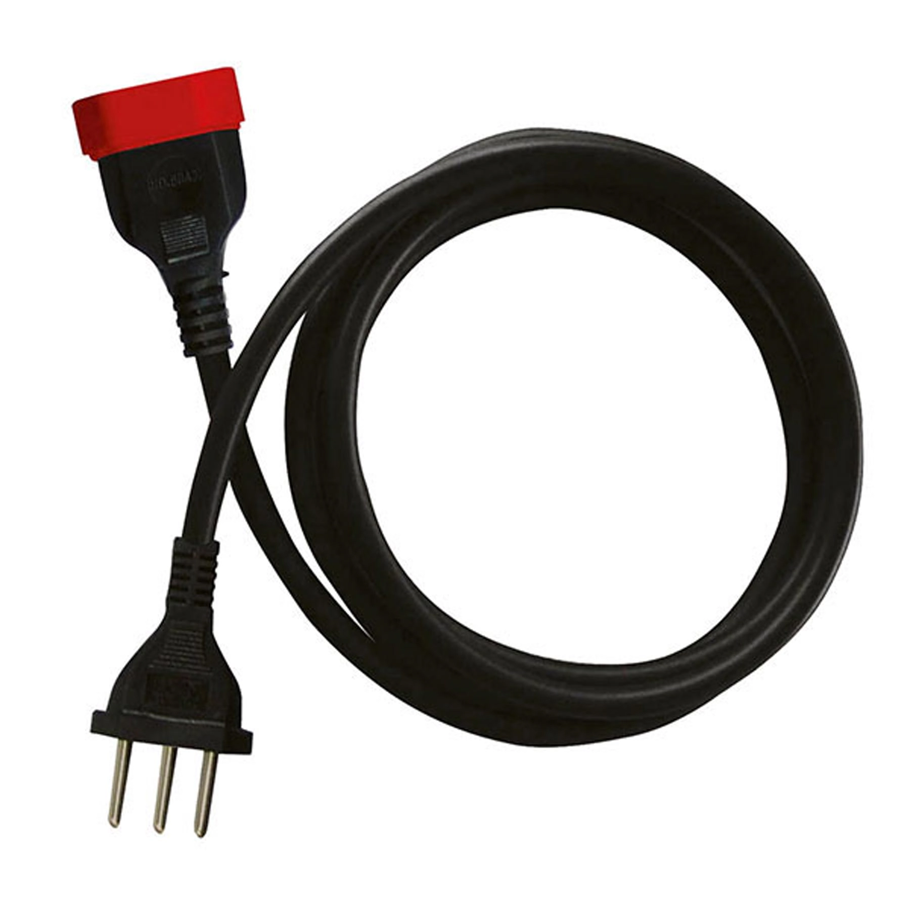 Cordão Prolongador com Cabo PP 10 Metros Preto Force Line
