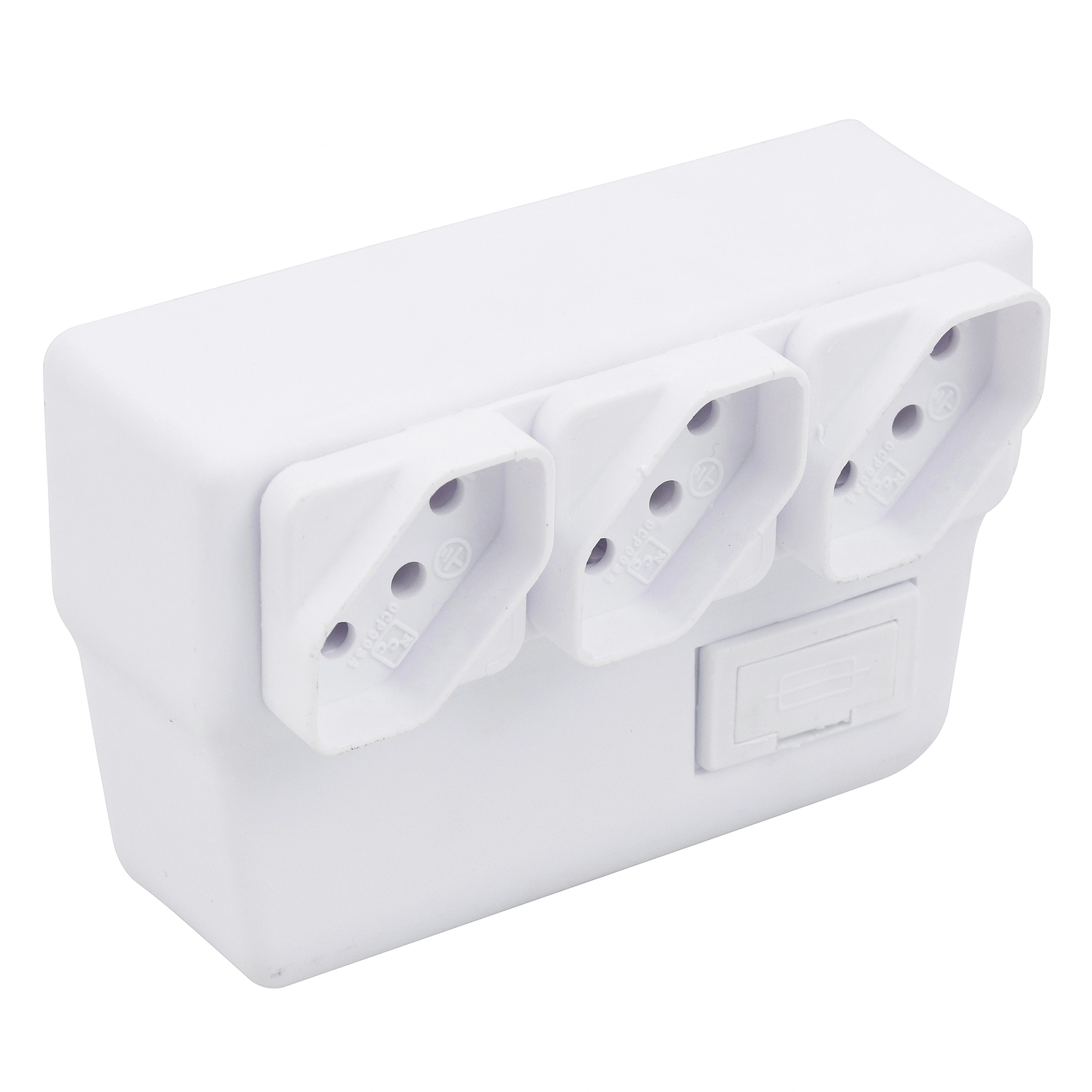 Protetor Elétrico Metros 3 Tomadas 10A Branco Lexman