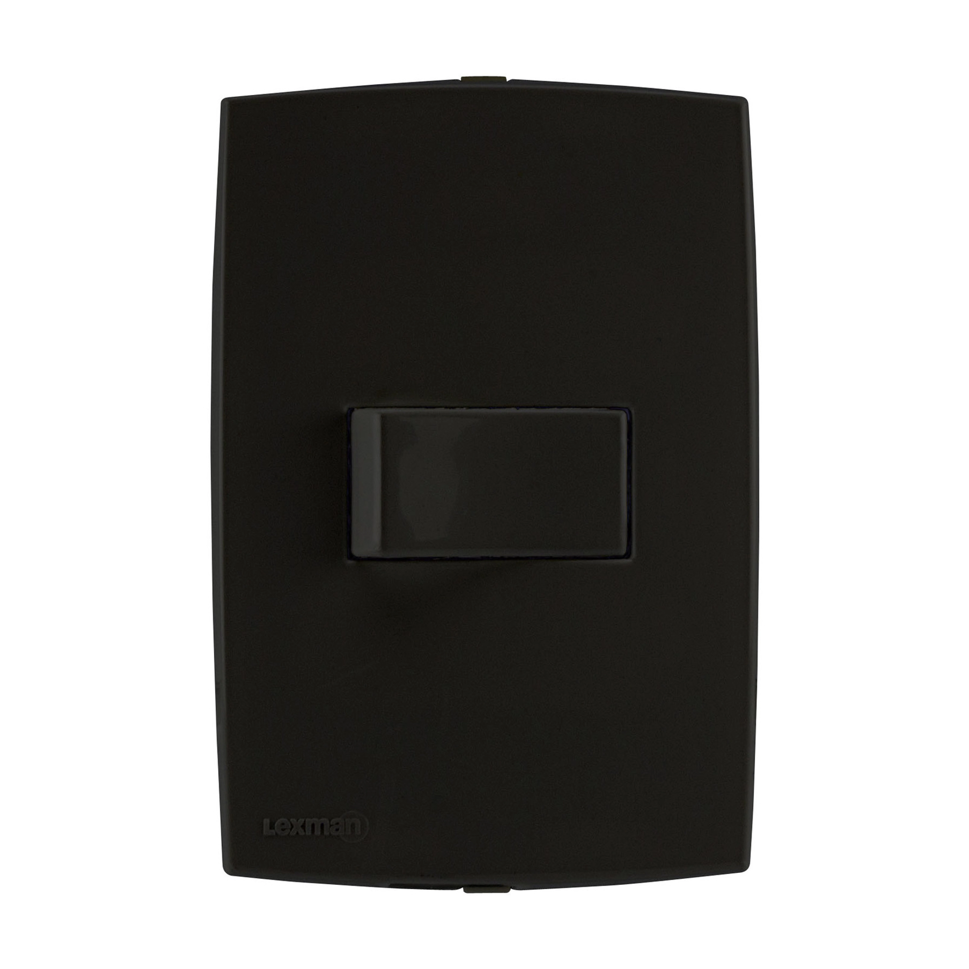 Conjunto Interruptor Simples 10A 220V Preto Lexman
