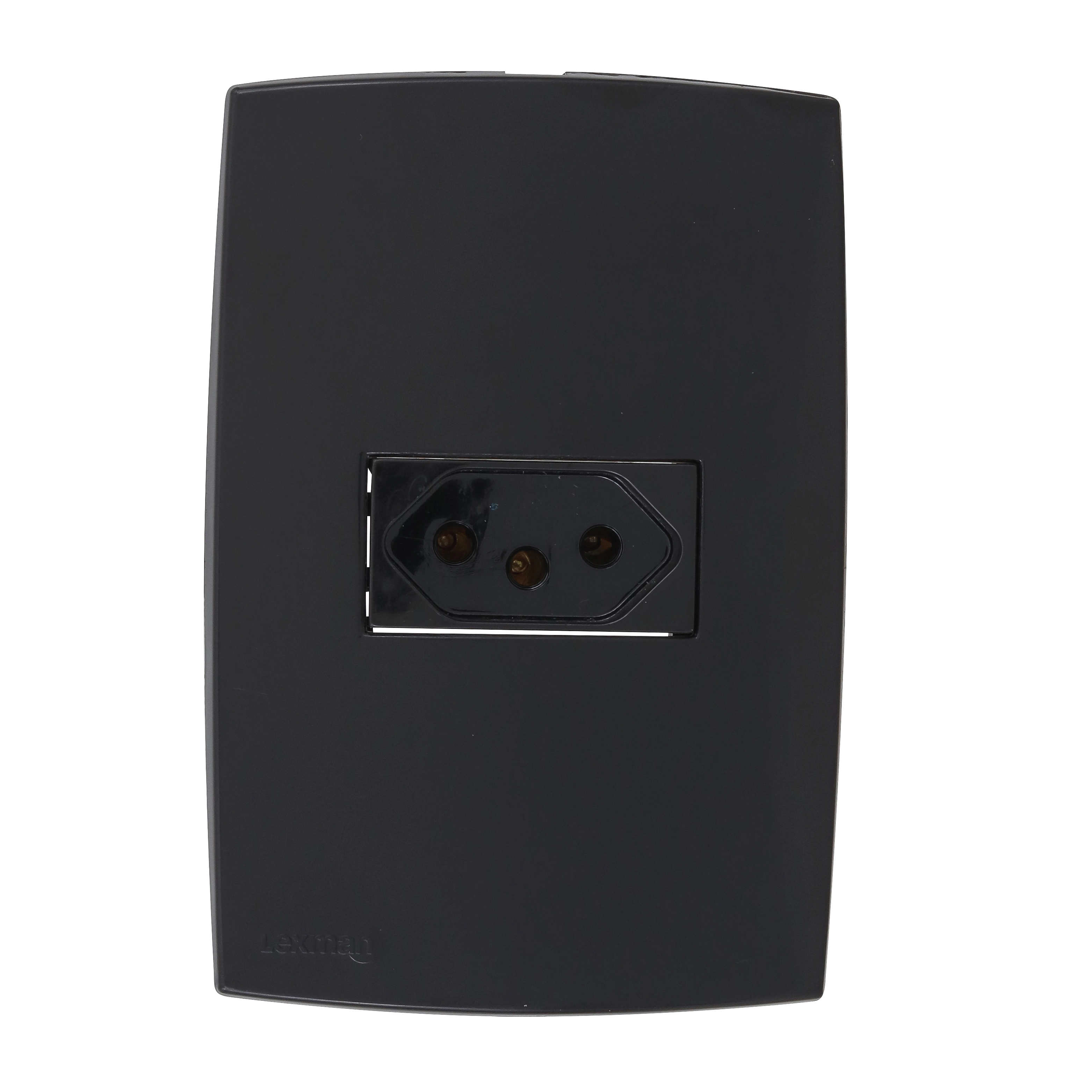 Conjunto Tomada Simples 2P+T 10A 220V Preto Lexman