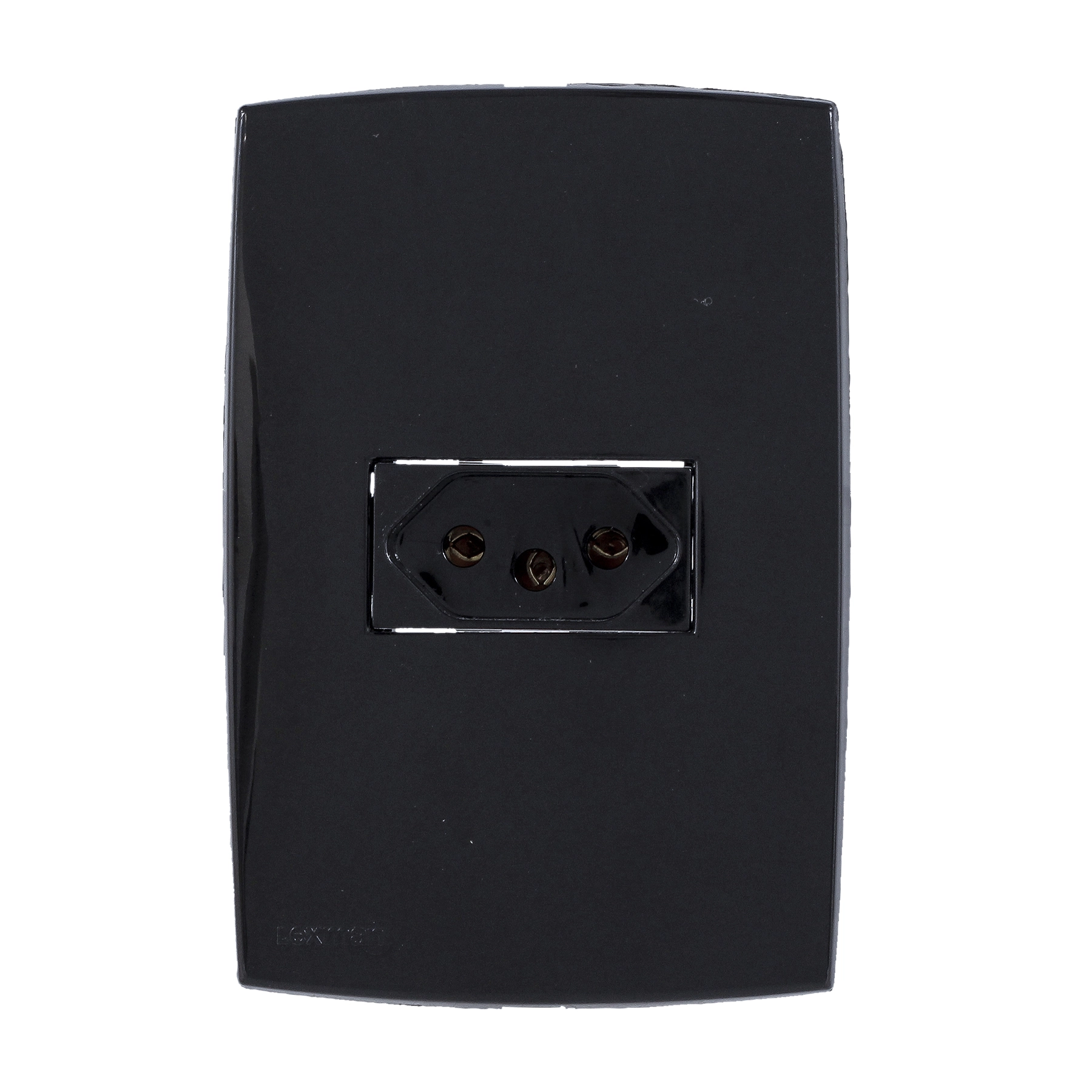 Conjunto Tomada Simples 2P+T 20A 220V Preto Lexman