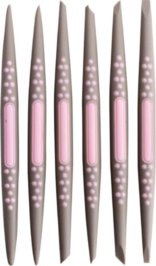 Esteca Modeladora Cinz/ros 16,5cm C/6pcs