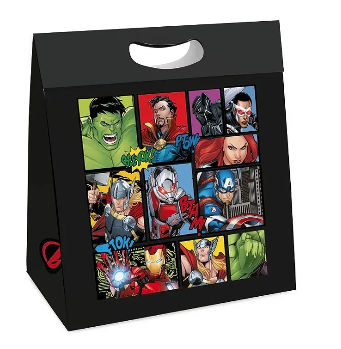 Sacola P/ Presente New Plus 18x7,5x24cm P Marvel Hq Cromus