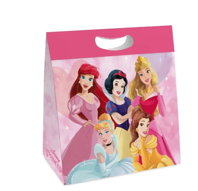 Caixa Presente Plus P 18cmx7,5cmx24cm Cromus Princesas