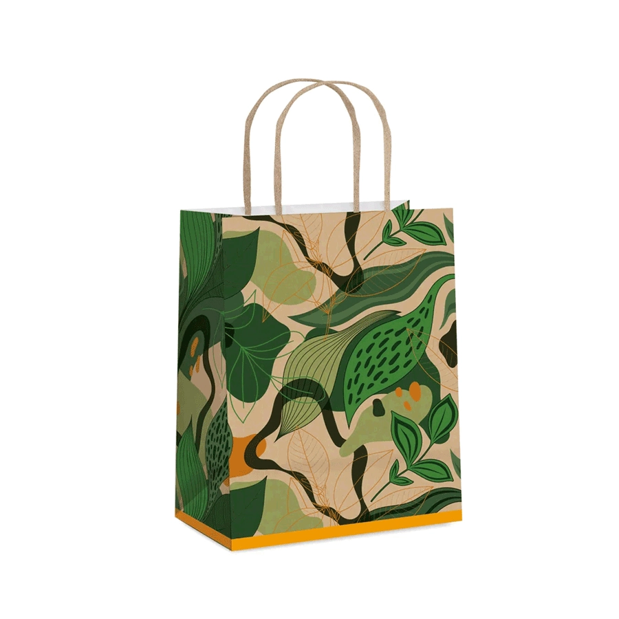 Sacola Papel Forest M 26x19,5x9,5cm 14001494 Cromus