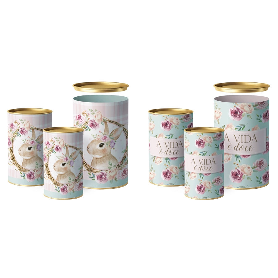 Lata P.ovo 500g Coelha Serena Compose 22x12,5cm 18700341 Cromus