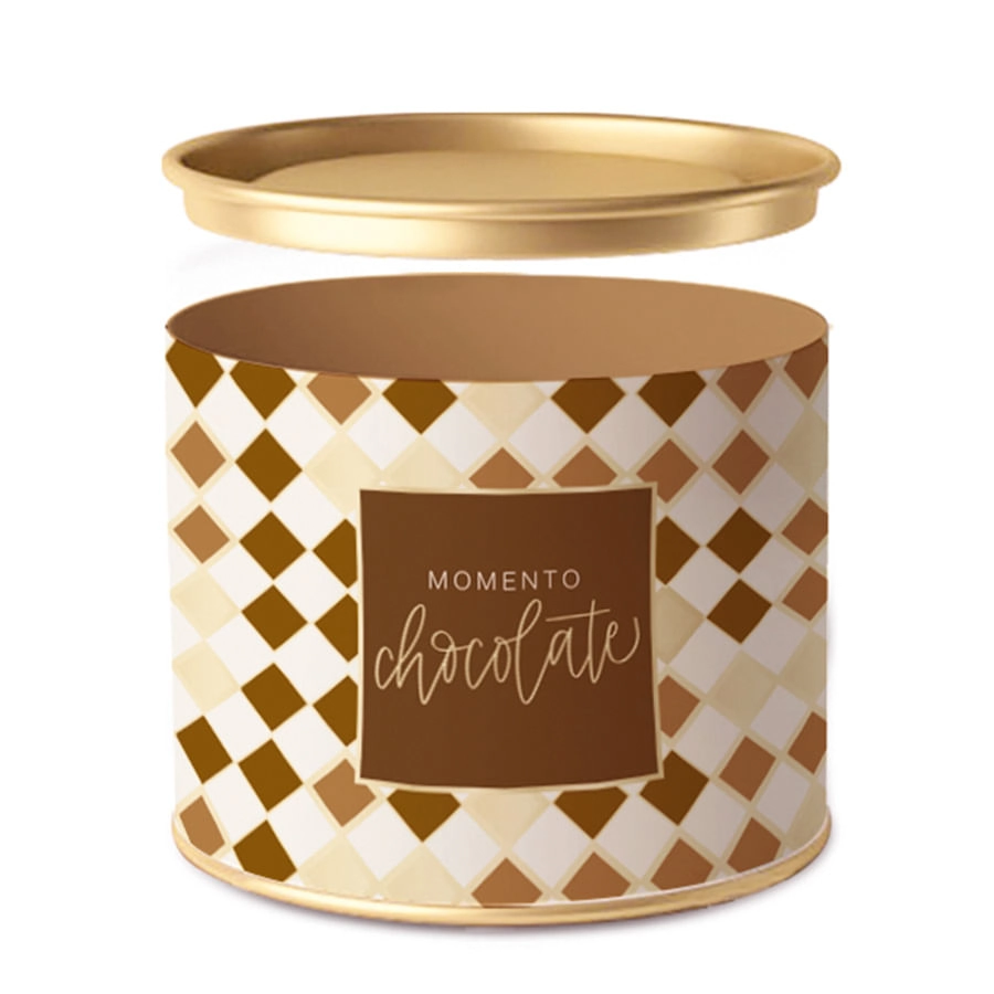 Lata P.bombons Tons Choco 7x10cm 18700330 Cromus
