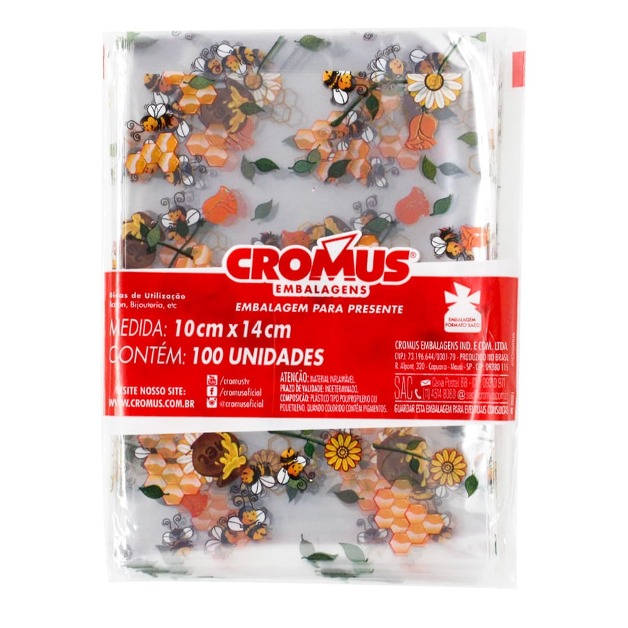 Saco 10x14 Pote De Mel C/100 Cromus
