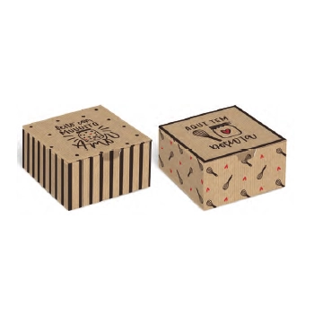 Caixa Diver P/4 Brigad Kraft Docura 8,5x8,5x3,5cm